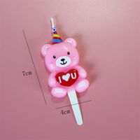 Birthday Cute Little Bear Paraffin Party Candle 1 Piece main image 4