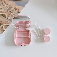 Simple Portable Glossy Storage Box Contact Lenses Case main image 4