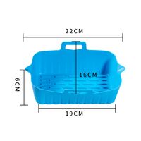 Simple Style Solid Color Silica Gel Baking Pan (tray) 1 Piece main image 2