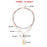 Bohemian Eye Alloy Plating Women's Layered Necklaces 1 Piece main image 4