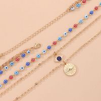Bohemian Eye Alloy Plating Women's Layered Necklaces 1 Piece main image 3