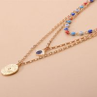 Bohemian Eye Alloy Plating Women's Layered Necklaces 1 Piece main image 2