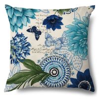 Fashion Animal Flower Linen Pillow Cases sku image 4