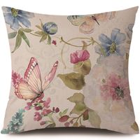 Fashion Animal Flower Linen Pillow Cases sku image 27