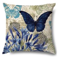 Fashion Animal Flower Linen Pillow Cases sku image 3