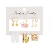 Mode Couleur Unie Alliage Placage Incruster Strass Perle Femmes Des Boucles D'oreilles Boucles D'oreilles 1 Jeu sku image 17