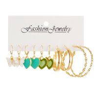 Mode Couleur Unie Alliage Placage Incruster Strass Perle Femmes Des Boucles D'oreilles Boucles D'oreilles 1 Jeu sku image 6