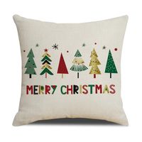 Fashion Christmas Tree Linen Pillow Cases main image 1