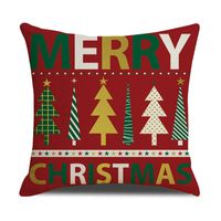 Fashion Christmas Tree Linen Pillow Cases main image 2