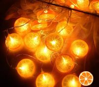 Valentine's Day Romantic Lemon Plastic Outdoor String Lights sku image 21