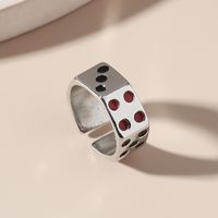 Fashion Dice Alloy Plating Unisex Open Ring 1 Piece main image 5