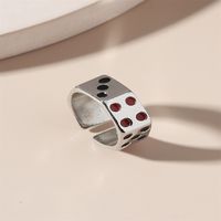 Fashion Dice Alloy Plating Unisex Open Ring 1 Piece main image 4