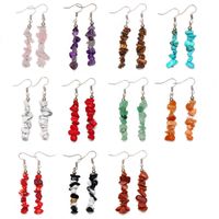 1 Pair Retro Irregular Plating Natural Stone Drop Earrings main image 1