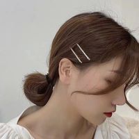 Simple Style Solid Color Alloy Plating Inlay Rhinestones Hair Clip 1 Piece main image 3