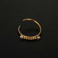 Fashion Round Stainless Steel Plating Nose Ring 1 Piece main image 5