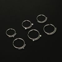 Fashion Round Stainless Steel Plating Nose Ring 1 Piece main image 4