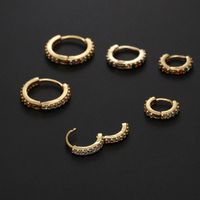 Fashion Round Copper Inlay Zircon Nose Ring main image 5