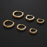 Fashion Round Copper Inlay Zircon Nose Ring sku image 6