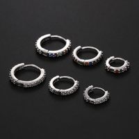 Fashion Round Copper Inlay Zircon Nose Ring sku image 11