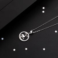 Fashion Constellation Sterling Silver Plating Pendant Necklace 1 Piece sku image 1