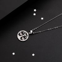 Fashion Constellation Sterling Silver Plating Pendant Necklace 1 Piece sku image 6