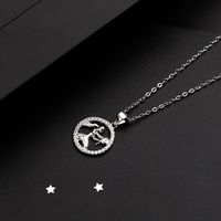 Fashion Constellation Sterling Silver Plating Pendant Necklace 1 Piece sku image 5