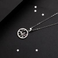 Fashion Constellation Sterling Silver Plating Pendant Necklace 1 Piece sku image 3