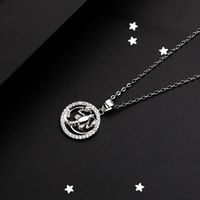 Fashion Constellation Sterling Silver Plating Pendant Necklace 1 Piece sku image 4