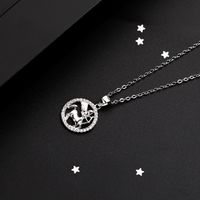 Fashion Constellation Sterling Silver Plating Pendant Necklace 1 Piece sku image 8