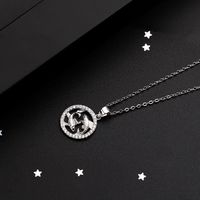 Fashion Constellation Sterling Silver Plating Pendant Necklace 1 Piece sku image 11