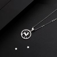 Fashion Constellation Sterling Silver Plating Pendant Necklace 1 Piece sku image 12