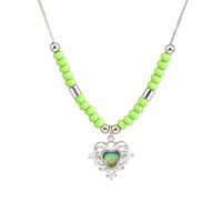 Mode Herzform Kupfer Perlen Halskette Mit Anhänger 1 Stück main image 4
