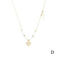 Mode Herzform Kupfer Perlen Halskette Mit Anhänger 1 Stück sku image 4