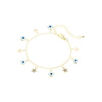 Fashion Star Eye Copper Enamel Women's Bracelets Necklace 1 Piece sku image 1