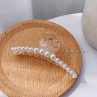 Elegant Geometric Arylic Imitation Pearl Hair Claws 1 Piece sku image 2