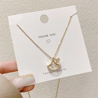 Fashion Heart Shape Crown Titanium Steel Plating Inlay Artificial Gemstones Pendant Necklace 1 Piece sku image 24