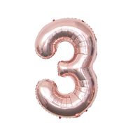 Birthday Number Aluminum Film Party Balloons sku image 27
