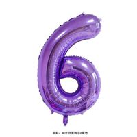 Birthday Number Aluminum Film Party Balloons sku image 90