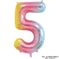 Birthday Number Aluminum Film Party Balloons sku image 79