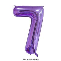 Birthday Number Aluminum Film Party Balloons sku image 91