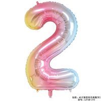 Birthday Number Aluminum Film Party Balloons sku image 76