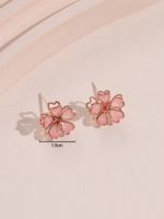 Sweet Flower Alloy Women's Ear Studs 1 Pair main image 8