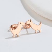 1 Pair Simple Style Animal Stainless Steel Plating Ear Studs main image 2