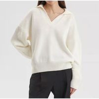 Women's Sweater Long Sleeve Sweaters & Cardigans Fashion Solid Color main image 5