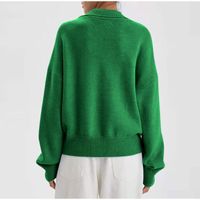 Women's Sweater Long Sleeve Sweaters & Cardigans Fashion Solid Color main image 3