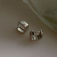 Simple Style Geometric Sterling Silver Plating Earrings 1 Pair main image 1