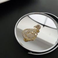 Fashion Swan Copper Plating Inlay Artificial Diamond Women's Brooches main image 2