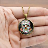 Simple Style Skull Alloy Plating Unisex Pendant Necklace 1 Piece main image 5