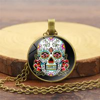 Simple Style Skull Alloy Plating Unisex Pendant Necklace 1 Piece main image 4