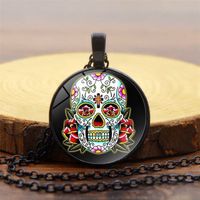 Simple Style Skull Alloy Plating Unisex Pendant Necklace 1 Piece main image 2